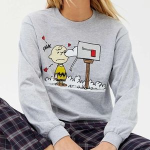 Day Peanuts Snoopy Kiss Long Sleeve Tee VALENTINE'S DAY